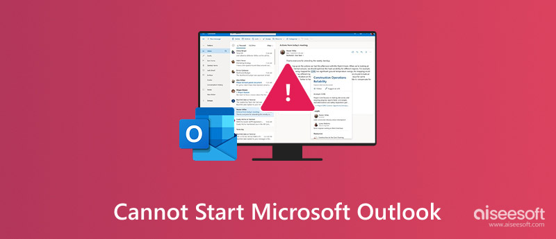 Não é possível iniciar o Microsoft Outlook