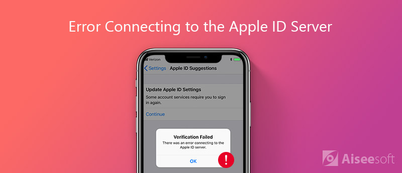 Corrija o erro ao conectar-se ao servidor de ID da Apple