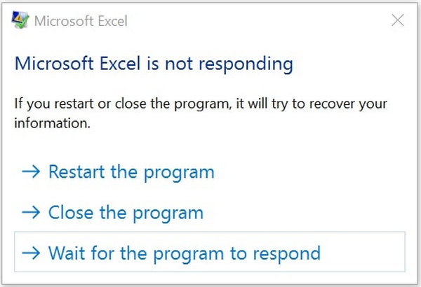 Espere pelo Excel
