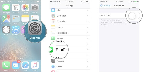 Facetime Ios10 Ativar telas do Facetime