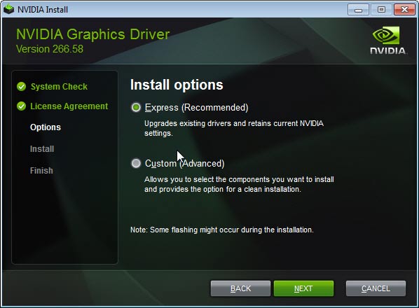 Instalar driver gráfico