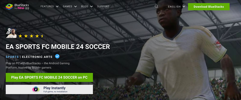Jogue FIFA Mobile Football no PC com BlueStacks