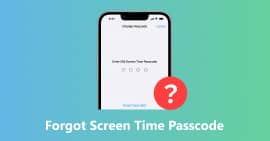 Esqueci a senha de tempo de tela