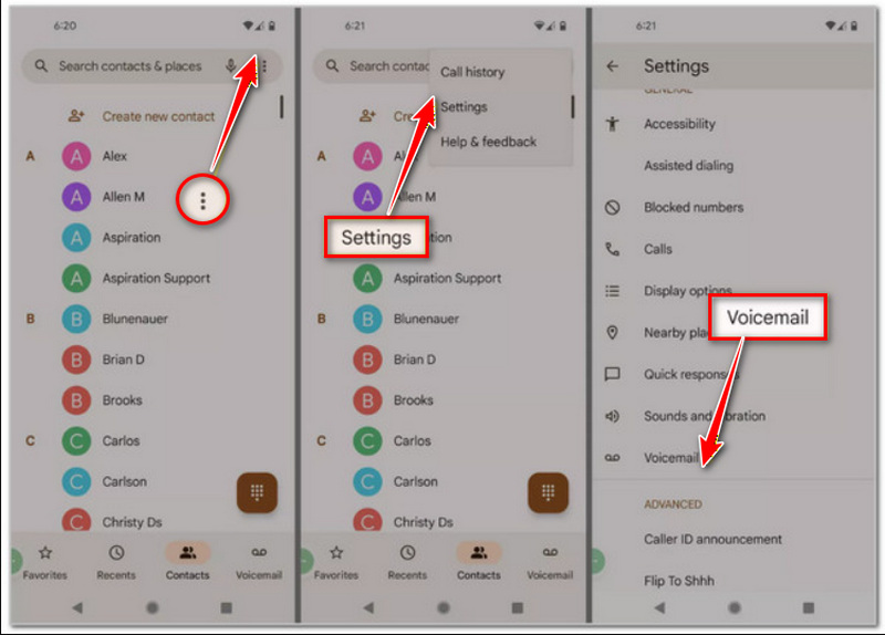Toque na caixa postal
