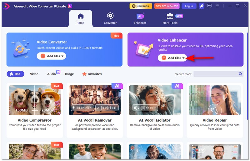 Clique em Adicionar arquivos