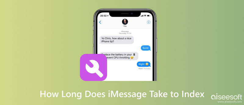 Quanto tempo leva o iMessage para indexar