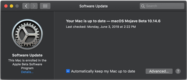 Atualização Macos