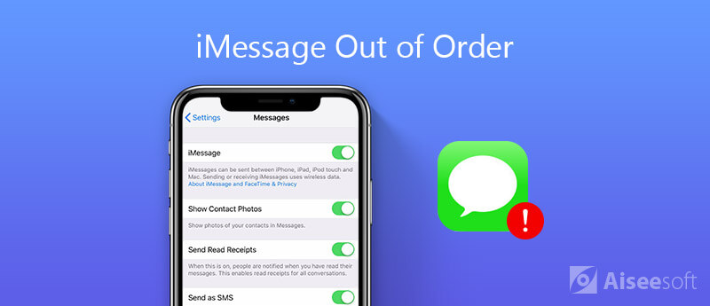 Consertar iMessages fora de ordem no iPhone
