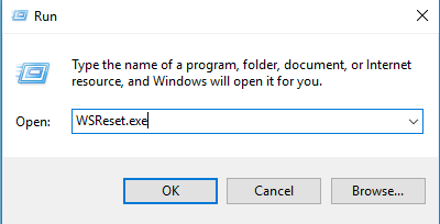 Limpar cache da Windows Store