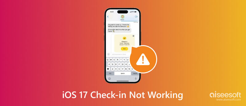 O check-in do iOS 17 não funciona