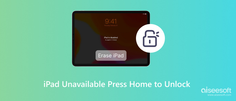 iPad indisponível Pressione Home para desbloquear