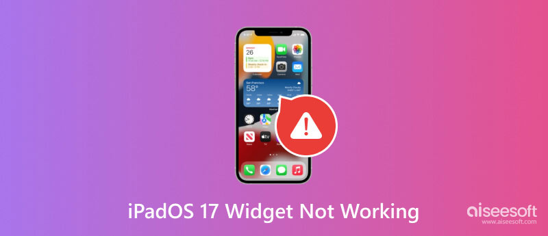 O widget iPadOS 16 17 não funciona