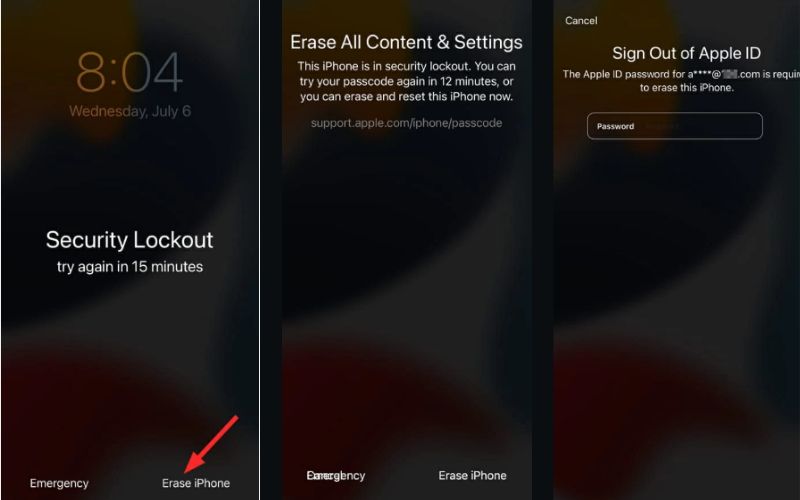 Apagar tela de bloqueio do iPhone