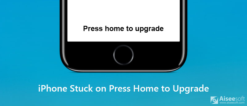 iPhone Travado em Pressione Home para Atualizar