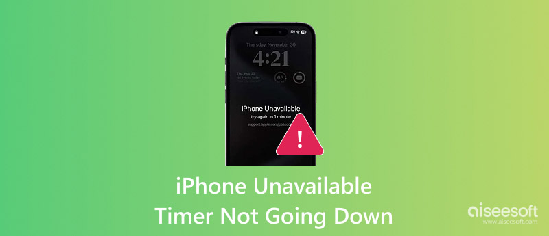 O temporizador do iPhone indisponível não diminui