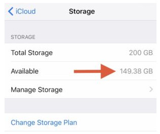 Verificar o armazenamento do iCloud