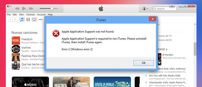 Corrigir o erro do iTunes 2