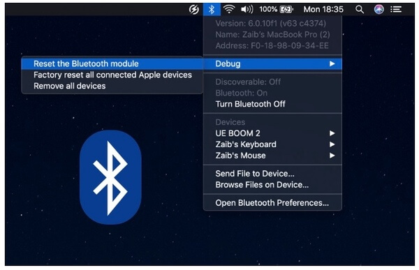 Redefinir módulo Bluetooth