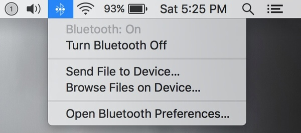 Bluetooth ativado