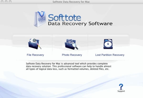 Recuperação de dados Softtote Mac