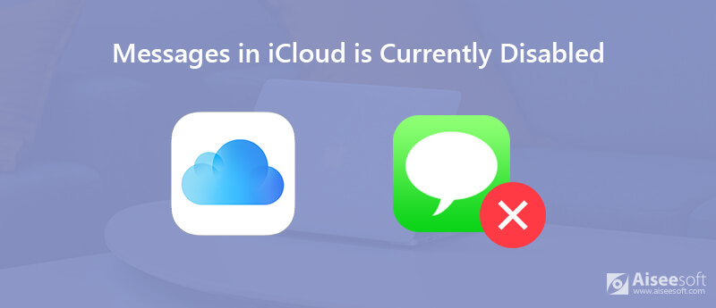 As mensagens no iCloud estão atualmente desativadas