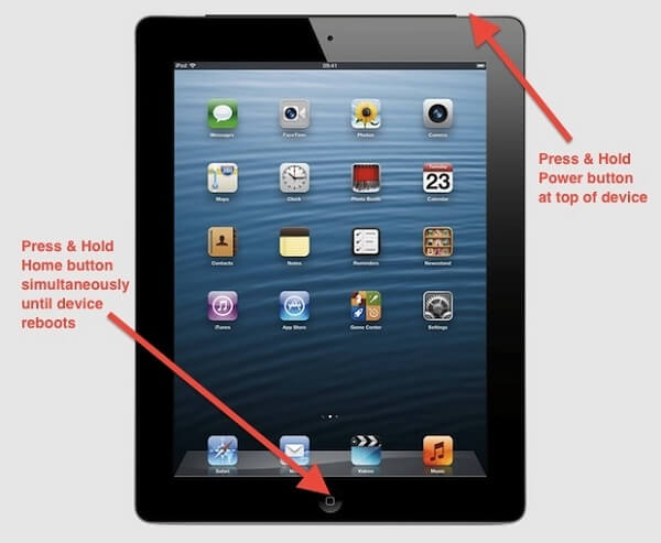 Reiniciar o iPad