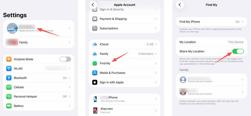 Turn On Share My Location On Iphone