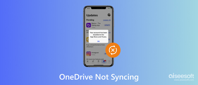 OneDrive não está sincronizando
