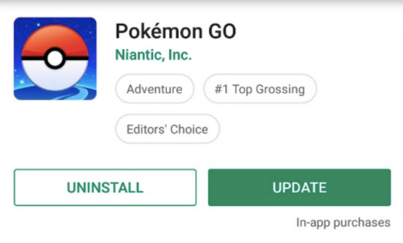 Atualizar Pokémon Go Pokémon Go Crash