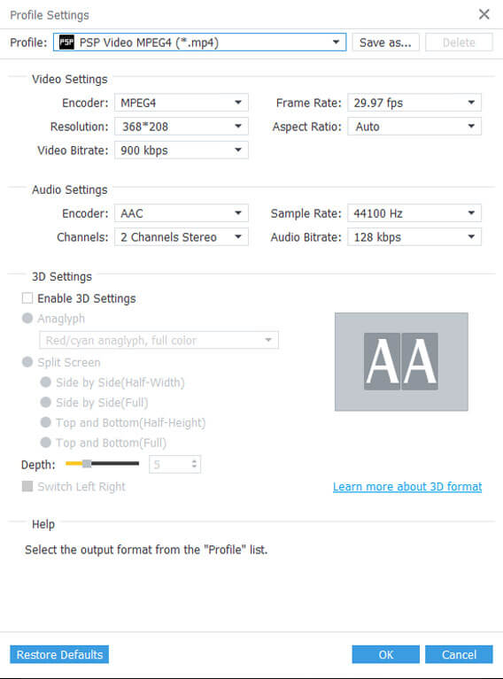 Configurando alta resolução