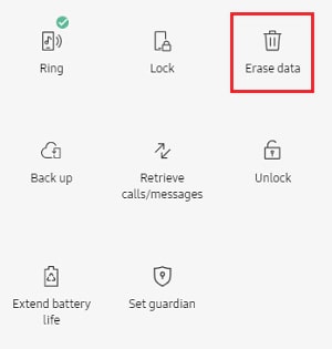 Apagar telefone Samsung via Find My Mobile