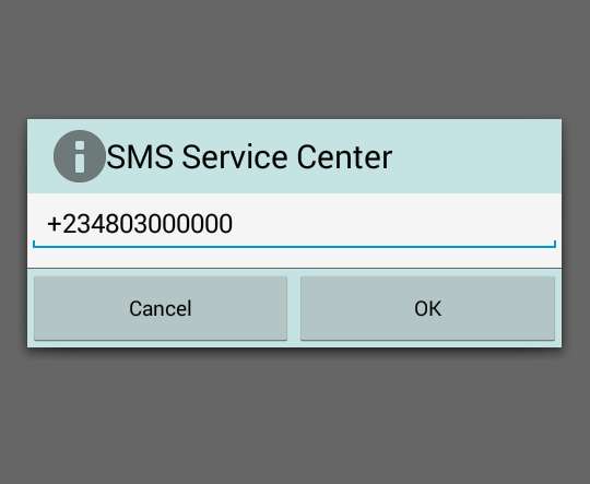 Consertar SMS Android