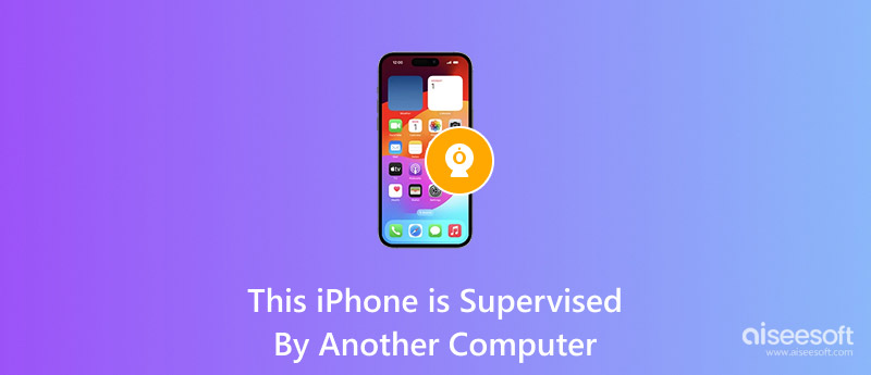 Este iPhone é supervisionado por outro computador