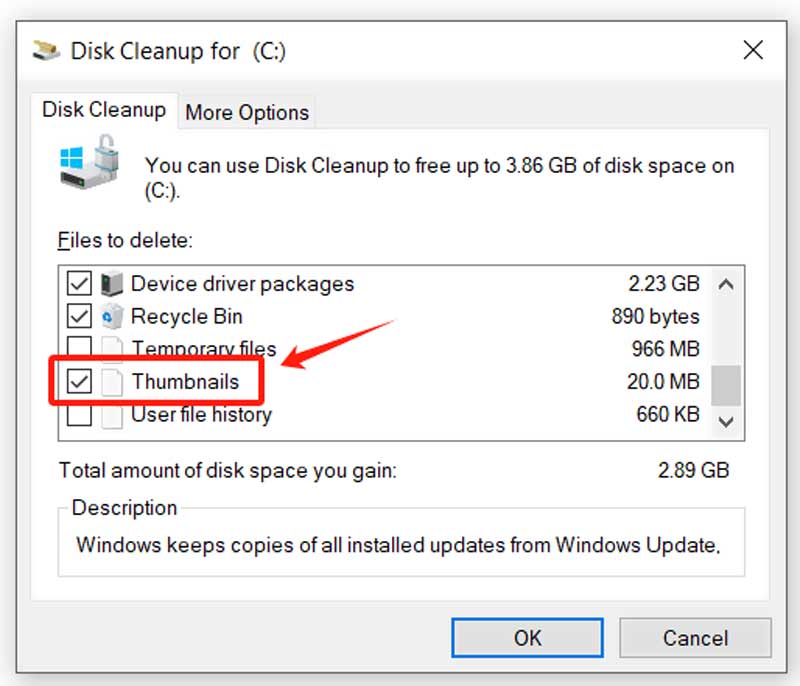 Limpeza de cache de miniaturas do Windows