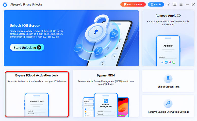Selecione Ignorar bloqueio de ativação do iCloud