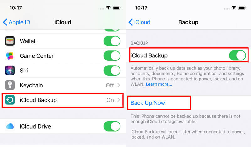 Faça backup do Whatsapp para o iCloud