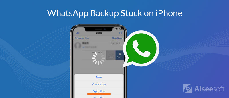 Backup do Whatsapp travado no iPhone