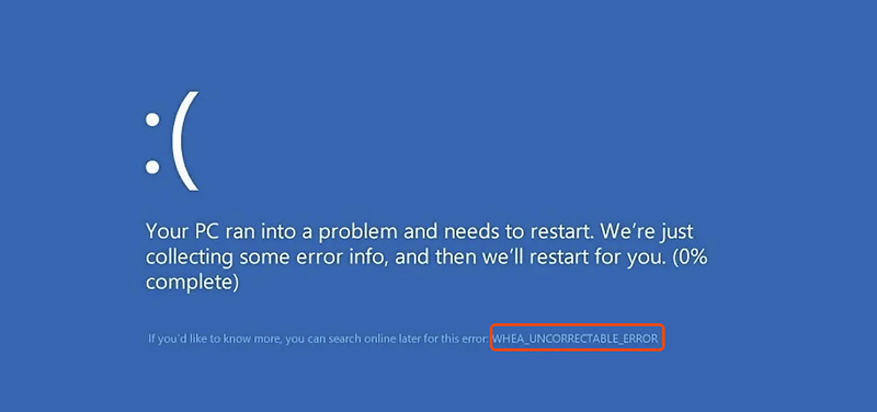 Erro incorrigível Whea no Windows