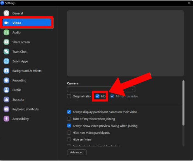 Habilitar Hd no Zoom