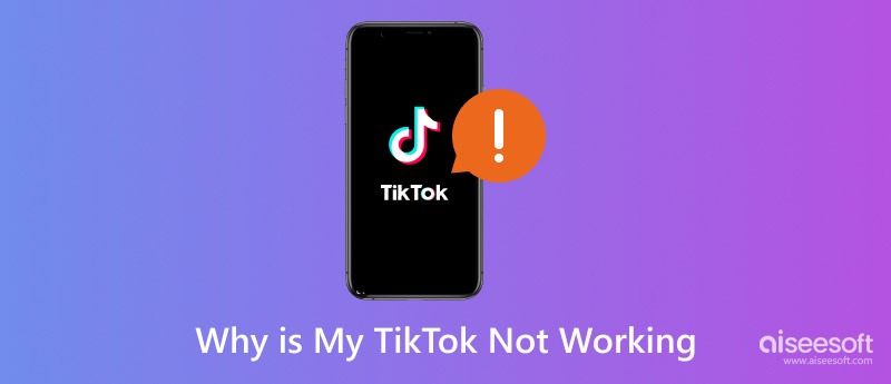 Por que meu Tiktok não está funcionando