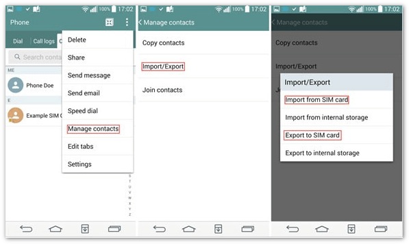 Transferir contatos entre celulares Android via cartão SIM
