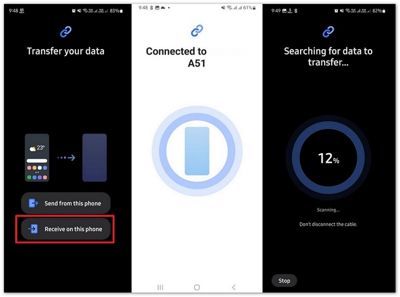 Receba neste telefone Samsung