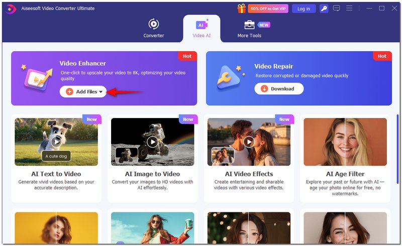 Escolha o Aprimorador de Vídeo