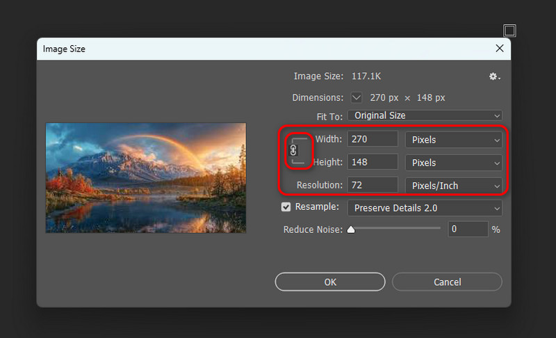 PS Largura Altura RES