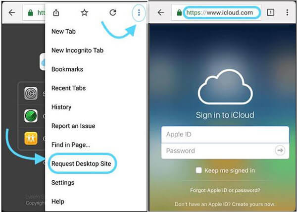 Acesse as fotos do iCloud no Android