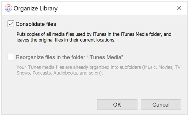 iTunes Organizar Biblioteca