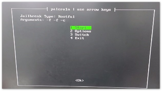 Confirme os argumentos, os parâmetros e inicie.