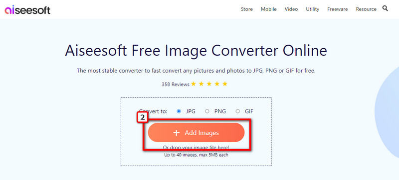 Carregar imagens para converter