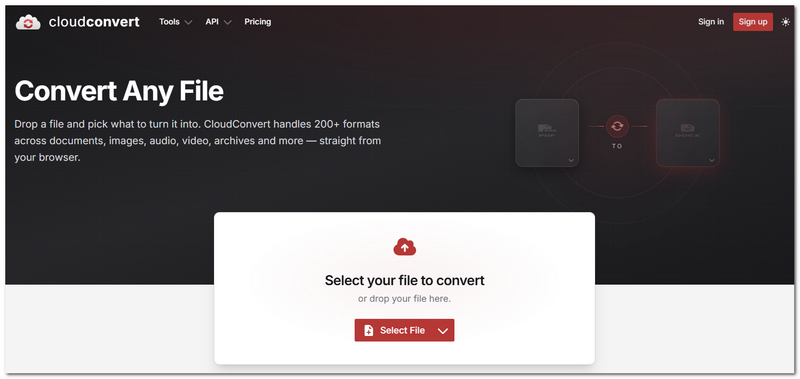 CloudConvert Conversor de MKV para WAV