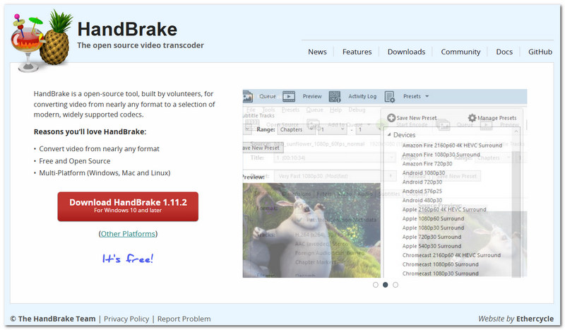 HandBrake MP3 para MOV
